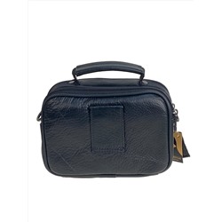 Сумка мужская из натуральной кожи, цвет черный