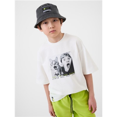 Панама текстильная джинсовая для мальчиков