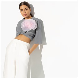 Футболка, Летний каприз (с брошкой)