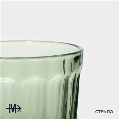Стакан Magistro «Ла-Манш», 220 мл, стекло, зелёный