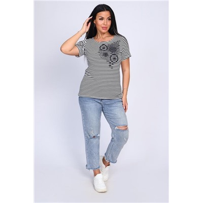 Футболка 82029 (Черная полоска)