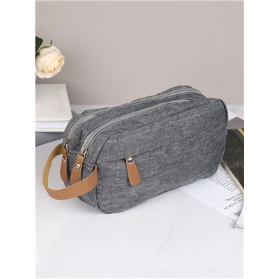 Косметичка 10х25х15 см серая / XN-020GR /уп 150/подарок мужчине