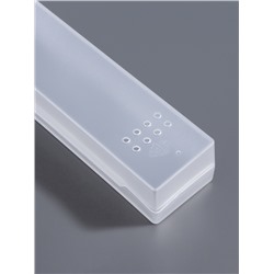 Бокс для хранения мелочей, 3.1×18.9×2.2 см, прозрачный