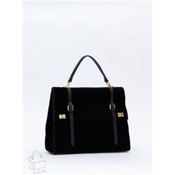 Сумка женская кожаная 1020L black Polina&Eiterou