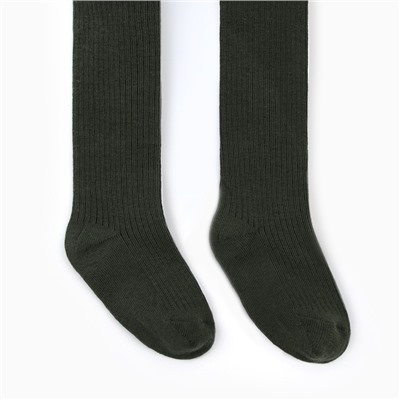 Колготки на подтяжках «Крошка Я» 62-68 см, хаки