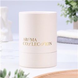 Ароматическая свеча в стакане Aroma collection, 260 г, белый мускат, в тубусе, соевый воск