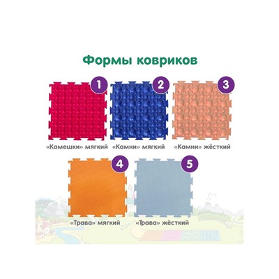 Модульный массажный коврик ОРТОДОН, набор «Богатырь»