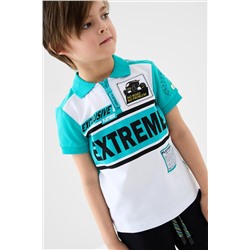 Джемпер трикотажный с воротником поло для мальчиков PLAYTODAY, 1239831