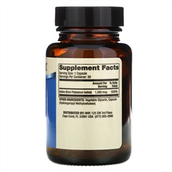 Dr. Mercola, йод, 1,5 мг, 30 капсул