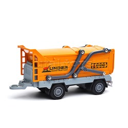 Машина "Асфальтоукладчик" с прицепом (свет,звук) в коробке