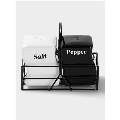 Набор для специй Magistro «Инь-Янь», 2 предмета: солонка, перечница, 150 мл, керамика