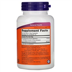 Now Foods, Pycnogenol, пикногенол, 30 мг, 150 вегетарианских капсул
