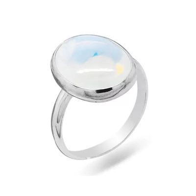 Кольцо из серебра лунный камень, К1293