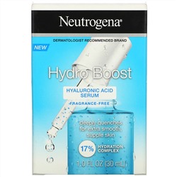 Neutrogena, Hydro Boost, Hyaluronic Acid Serum, Fragrance Free, 1.0  fl oz (30 ml)