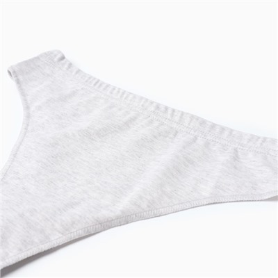 Трусы женские бразилиана, цвет серый, размер 48 (L)