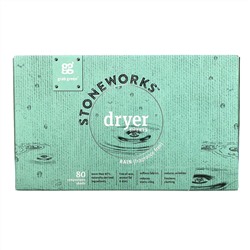 Grab Green, Stoneworks, Dryer Sheets Rain,  80 Compostable Sheets