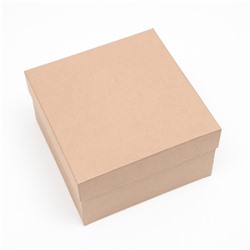 Набор коробок квадратных 10 в 1 крафт,24.5×24.5×11.5 - 6.5×6.5×4 см,