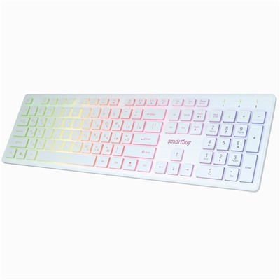 Клавиатура Smart Buy SBK-305U-W ONE мембранная с подсветкой USB (white)