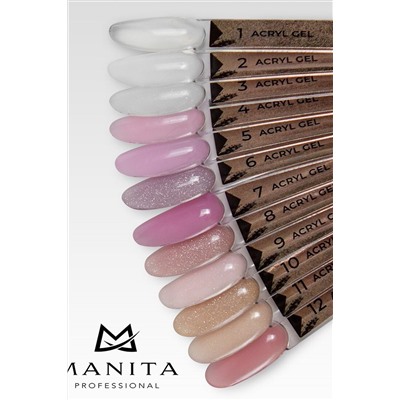 Manita Professional Акриловый гель для моделирования ногтей №02, 30 мл KRISTALLER, 1120618