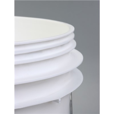 Ведро с герметичной крышкой, 20 л, белое