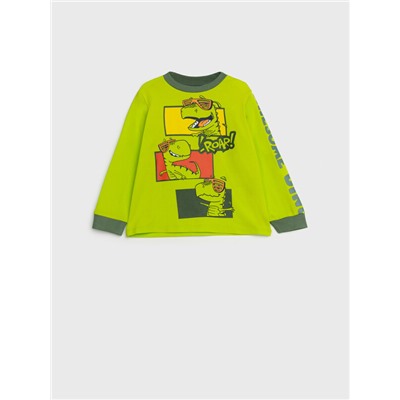 Фуфайка детская трикотажная для мальчиков (футболка с длинными рукавами)