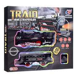 Железная дорога "Train electric steam-2" в коробке