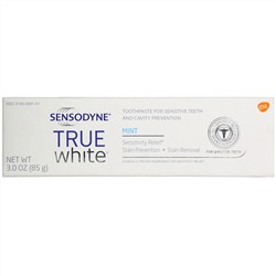 Sensodyne, True White Toothpaste, Mint, 3.0 oz (85 g)