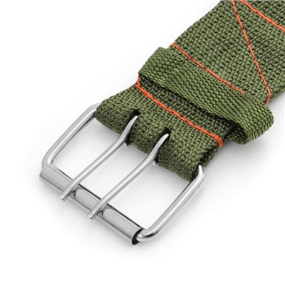 Ошейник, 80×4.9 см, ОШ 64-74 см, четырёхслойный, с вертлюгом, полиэстер, зелёный