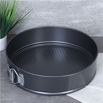 Форма для выпечки Набор из 3 штук с клипсой/ квадрат/ круг/ сердце / KS- 275 /уп 12/ 0,65/ 27х27х6, 26х6, 23х23х6