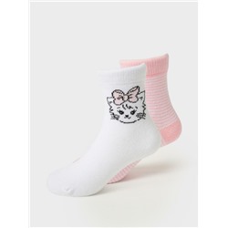 Носки детские трикотажные для девочек, 2 пары в комплекте