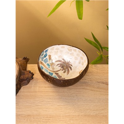 УЦЕНКА Чаша «Пальма» 14×14×6 см, кокос