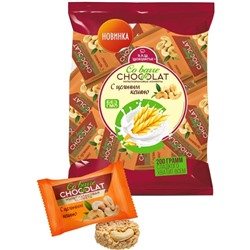 Конфеты Co barre de Chocolat мультизлаковые в белой глазури с кешью 200 гр.