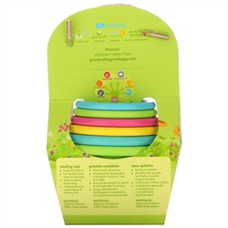 Green Sprouts, Sprout Ware Stacking Cups,  6+ Months, Multicolor, 6 Cups