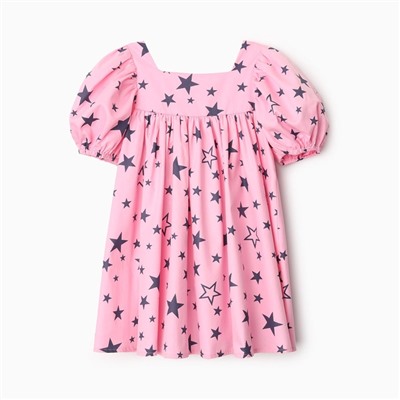 Платье детское KAFTAN «Звезды», размер 28 (86-92 см), розовое