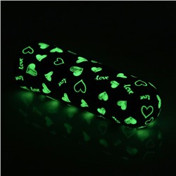 Мини-вибратор Rechargeable Glow-in-the-dark Heart Massager - 8,5 см.