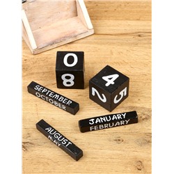 Календарь настольный «Мопед», 14×5.5×14.5 см, дерево, фиолетовый