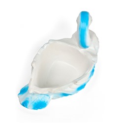 Декоративное кашпо для цветов «Лебедь», 750 мл, 32×16×23 см, гипс