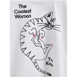 Футболки CONTE LD 2715 Укороченная футболка из хлопка с рисунком