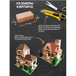 Конструктор из кирпичиков «Для свободного творчества», коричневый, 600 деталей