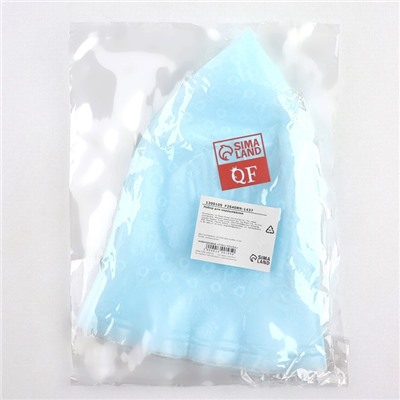 Шапочка для мелирования, с крючком, голубая