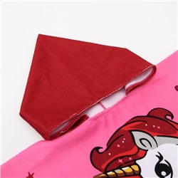 Полотенце - пончо детское LoveLife «Пони», 60×120 см, розовое