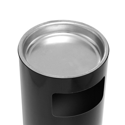 УЦЕНКА Урна с пепельницей 300, черный, D=30 Н=71.8 см, 50 л