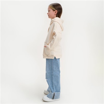 Худи детское KAFTAN Basic line, размер 34 (122-128 см), бежевое