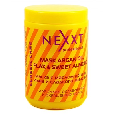 Nexxt Маска с маслом арганы, льна и сладкого миндаля, 1000 мл 7232