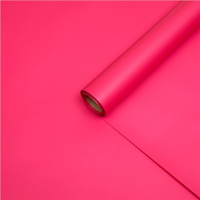 Пленка матовая для цветов и букетов, базовые цвета, рубиновая, 57 см×10 м (+ -) 1 см