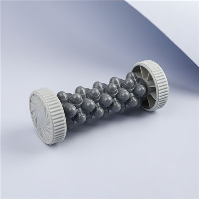 Массажёр для рук и ног, роликовый, 17.5×7×7 см, серый