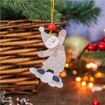 Елочная игрушка «Весело играем», золотая нить, МИКС