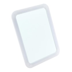 Зеркало Luazon KZ-01, подсветка, настольное, 14 диодов, 4хАА (не в комплекте), белое