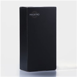 Бокалы для шампанского Magistro «Градиент», 250 мл, 7.5×26 см, набор 2 шт., стекло, серые, прозрачные