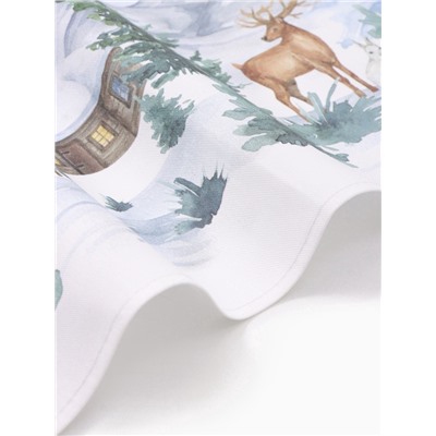 Дорожка новогодняя на стол «Этель» Forest animals 30×70 ± 5 см, 100% хл, саржа 190 г/м²